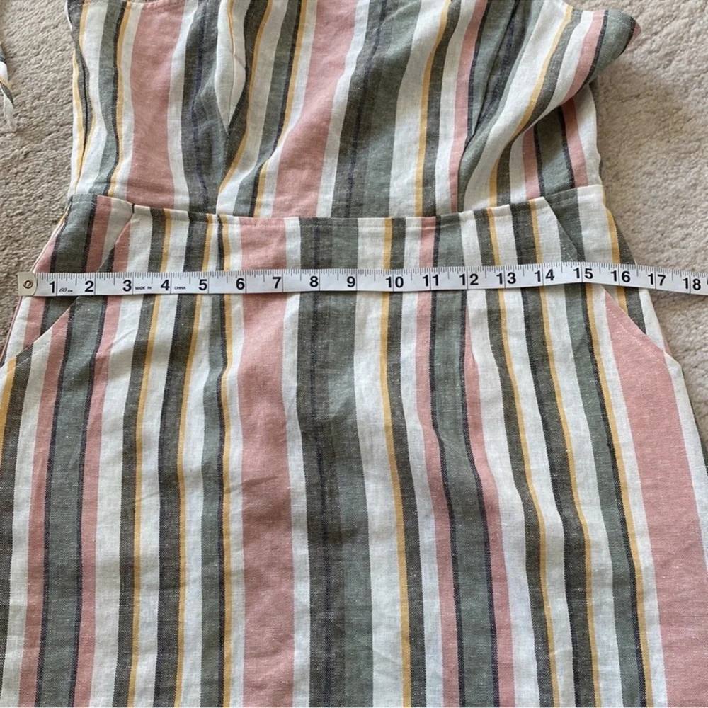🥭 (4 for $15) Forever21 Striped Woven Dress - Size L - Picture 6 of 9